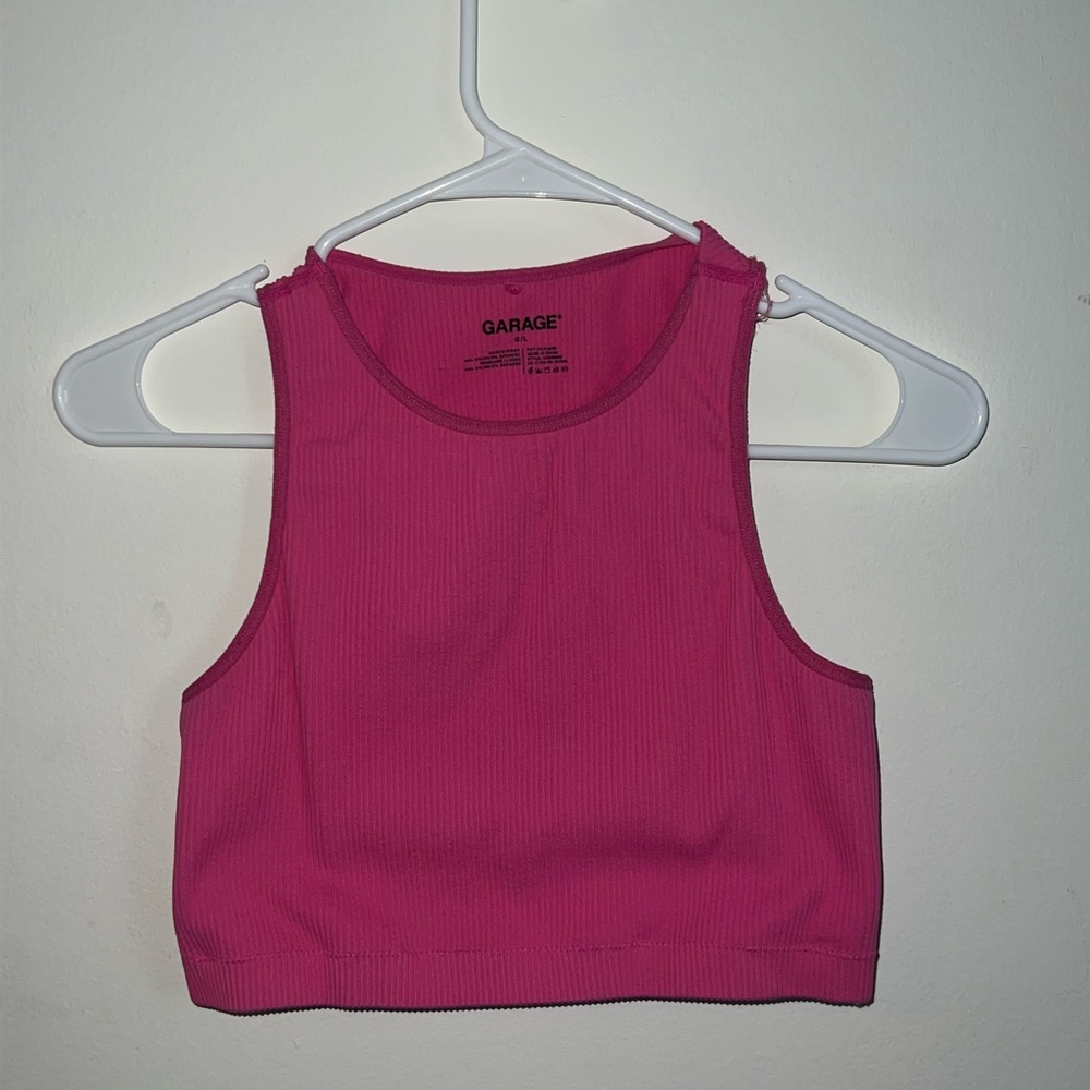 GARAGE high neck tank top